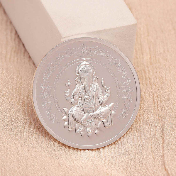 BIS Hallmarked Ganesh Lakshmi 999 Pure Silver Coin