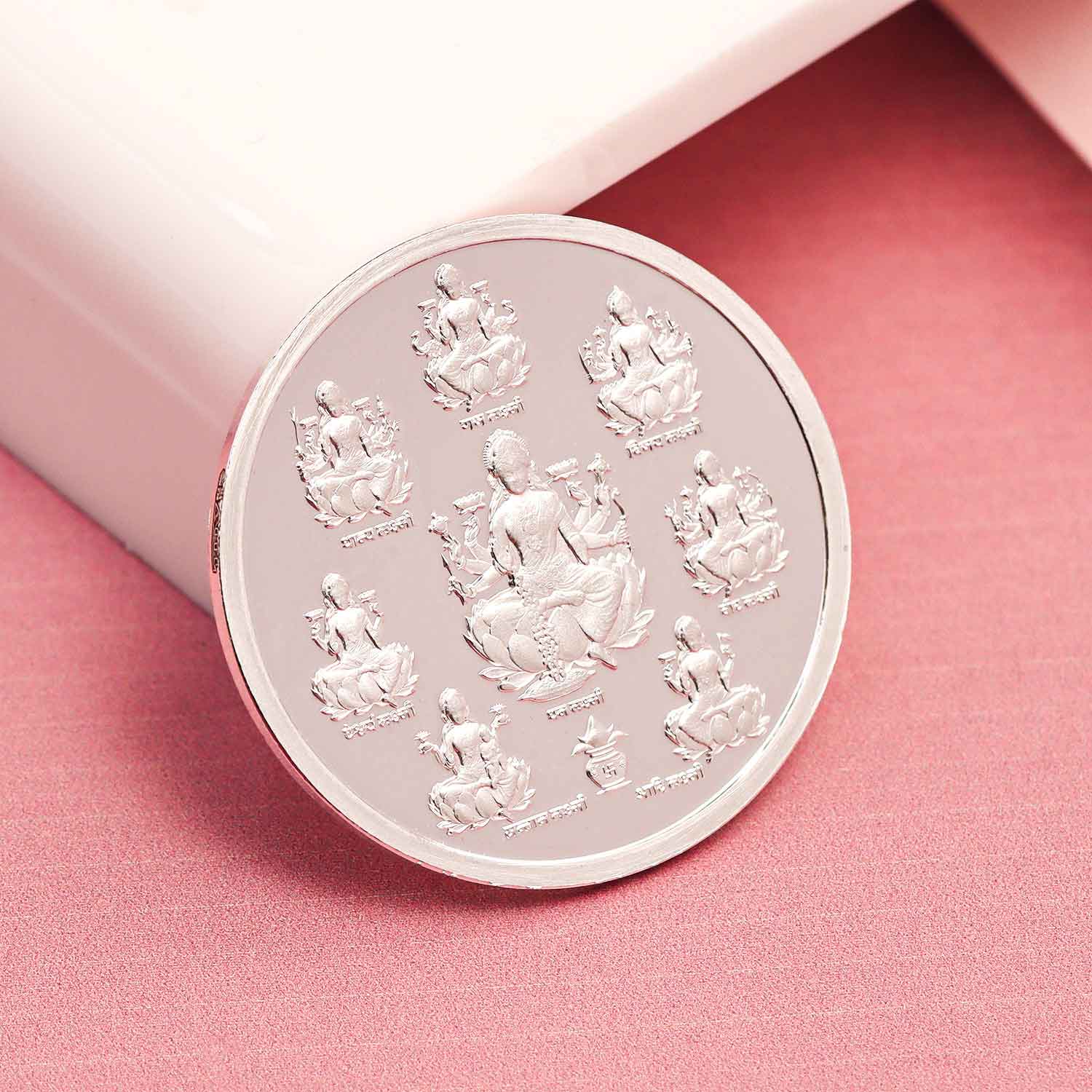 BIS Hallmarked Ashta Laxmi 999 Pure Silver Coin