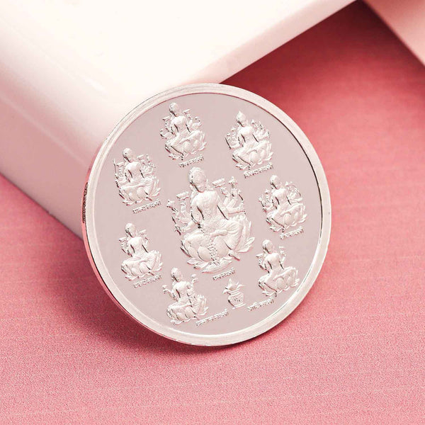 BIS Hallmarked Ashta Laxmi 999 Pure Silver Coin