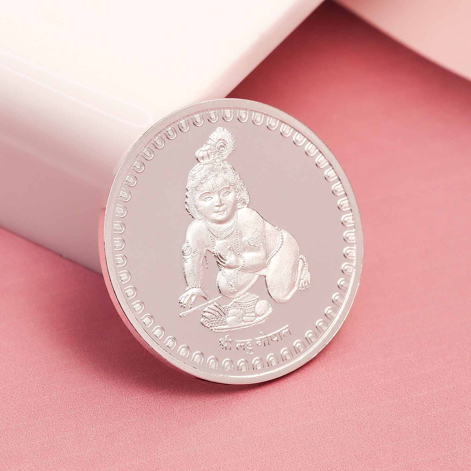 BIS Hallmarked Lord Krishna 10GM 999 Pure Silver Coin
