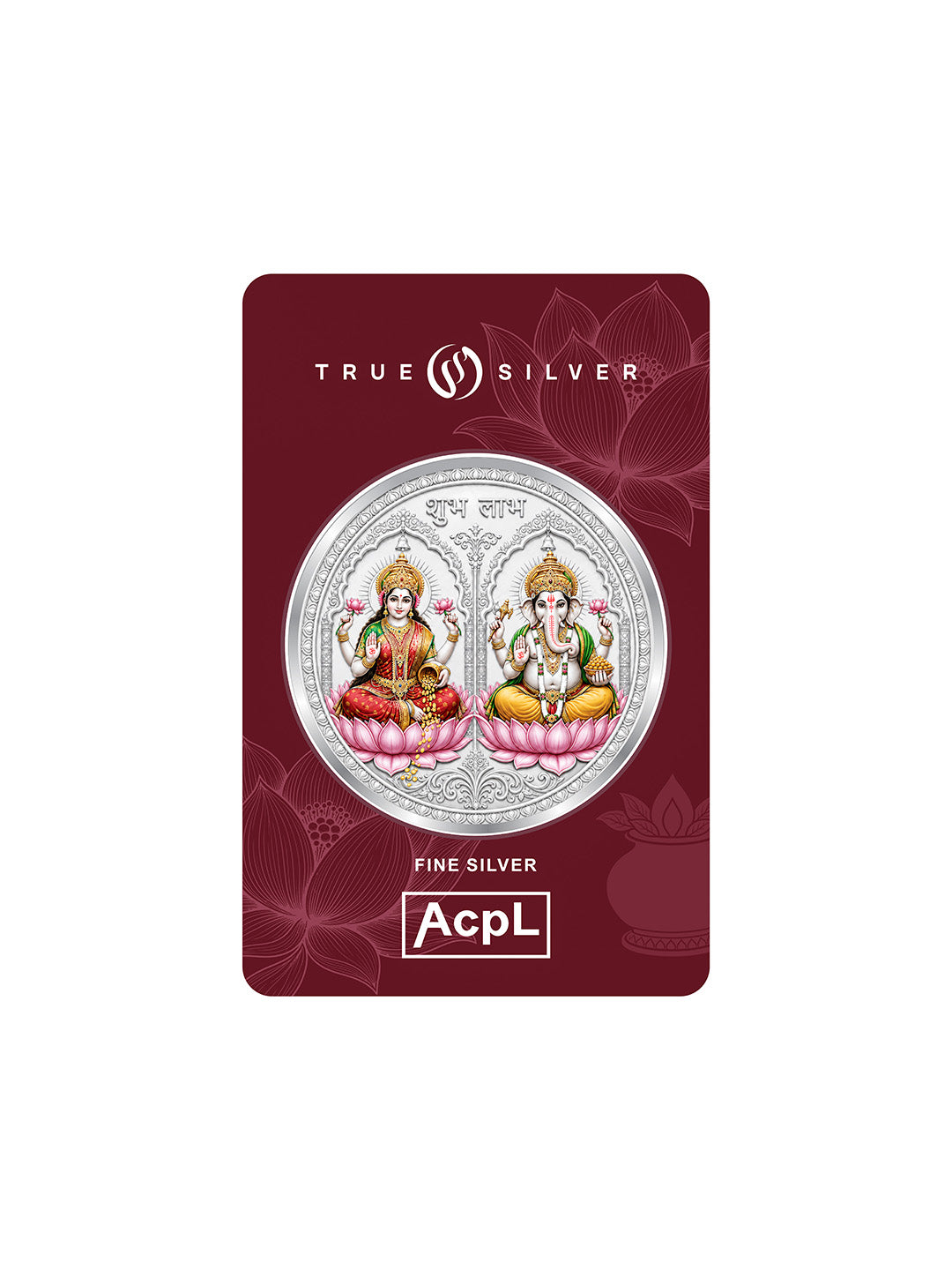 Ganesh Lakshmi JI Round Silver Coin 999 Pure