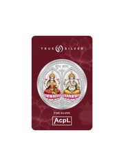 Ganesh Lakshmi JI Round Silver Coin 999 Pure