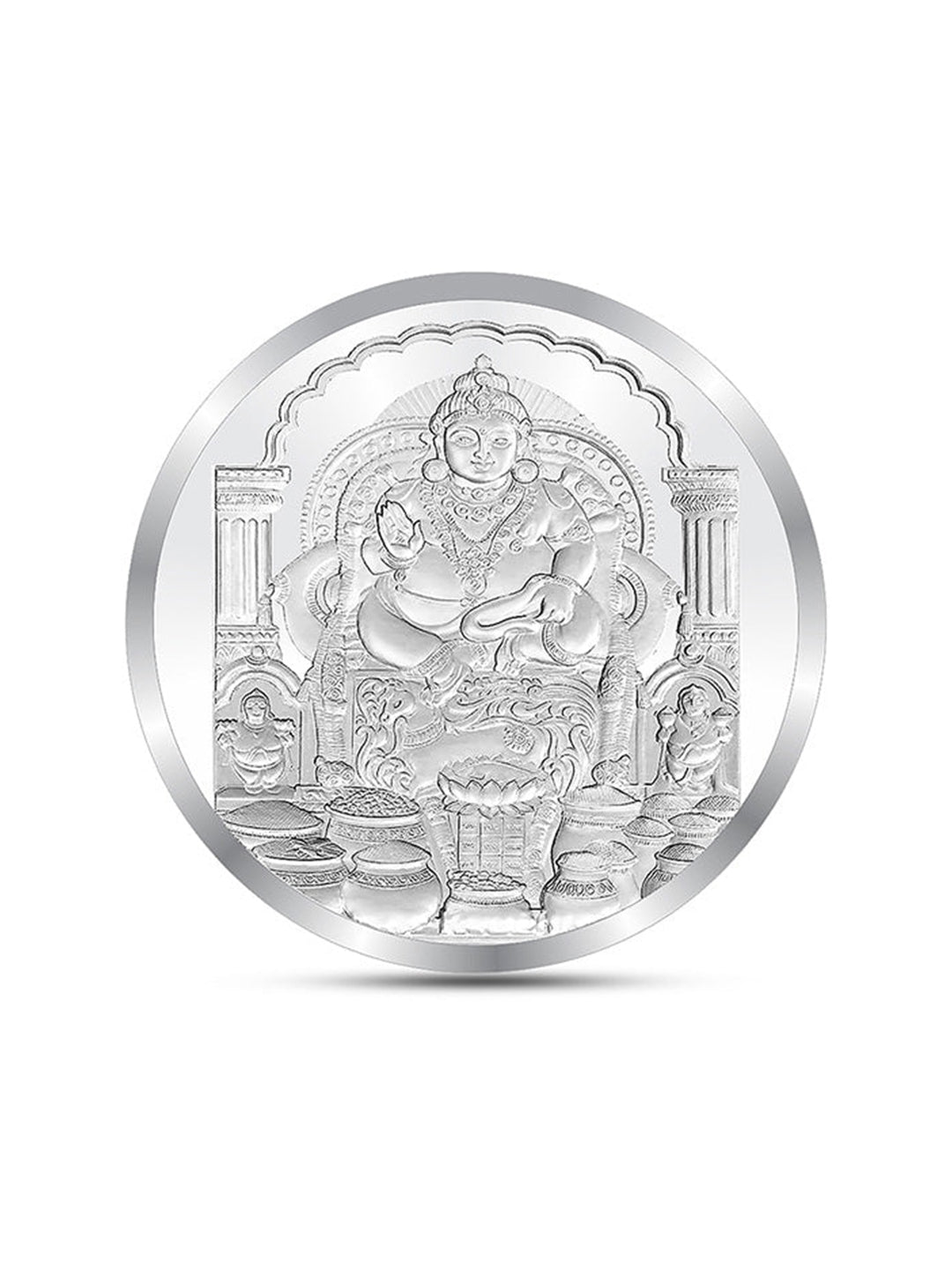 BIS Hallmarked Kuber ji Silver Coin With 999 Purity