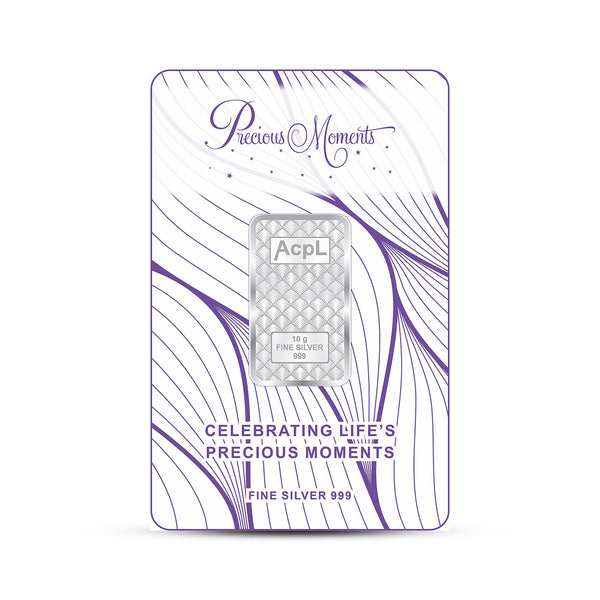 BIS Hallmarked Bullion Silver Bar 999 Purity