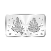 BIS Hallmarked Laxmi Ganesh Silver Bar 999 Pure Silver