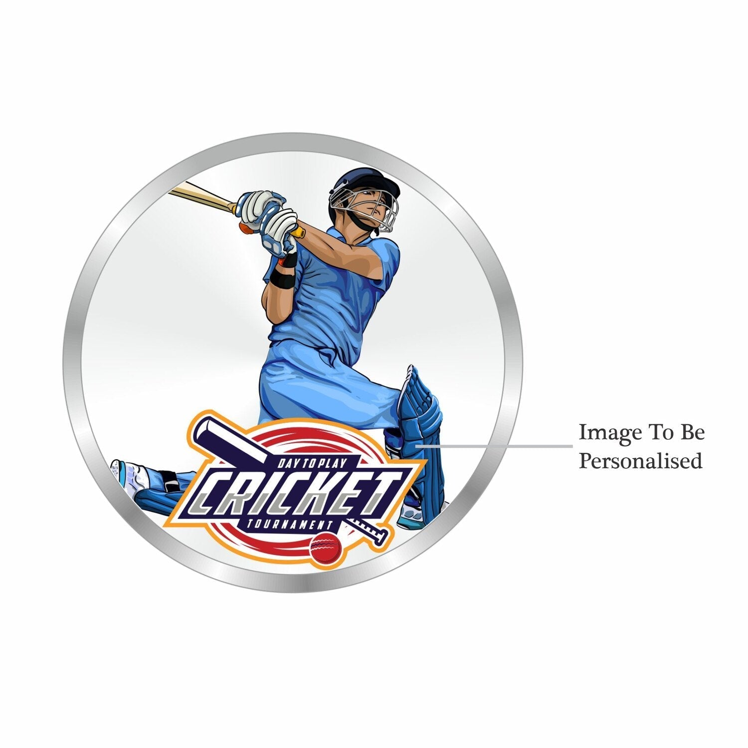 BIS Hallmarked Personalised Sports Silver Coin Best Gifting for Winner Player 999 Pure