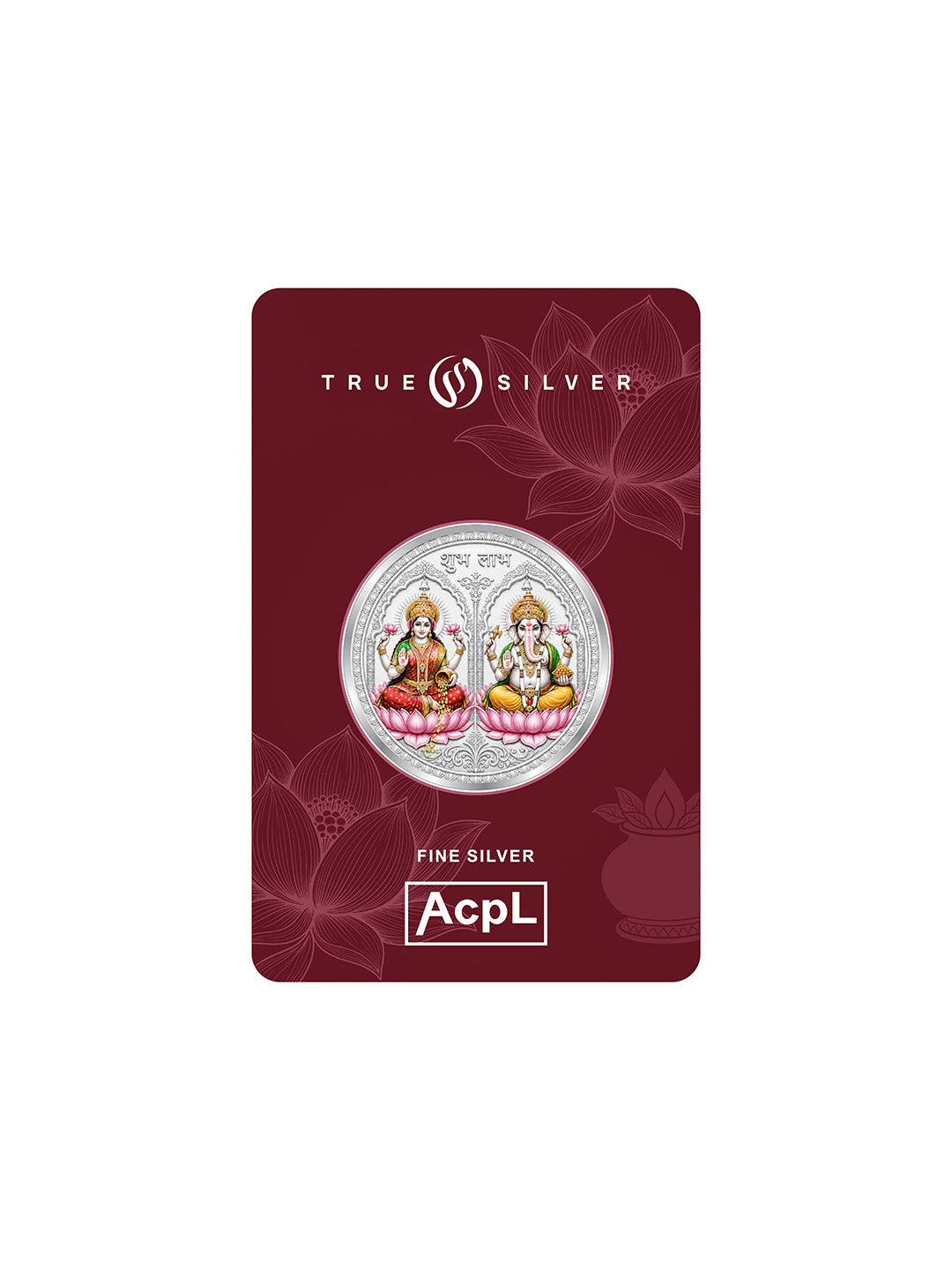 Ganesh Lakshmi JI Round Silver Coin 999 Pure