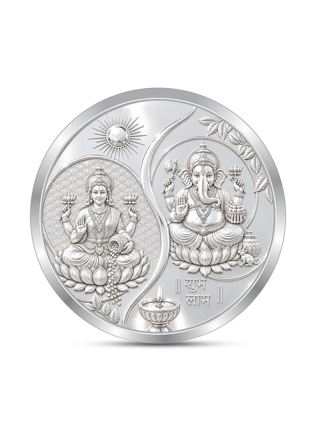 Ganesh Lakshmi JI Silver Coin 999 Pure