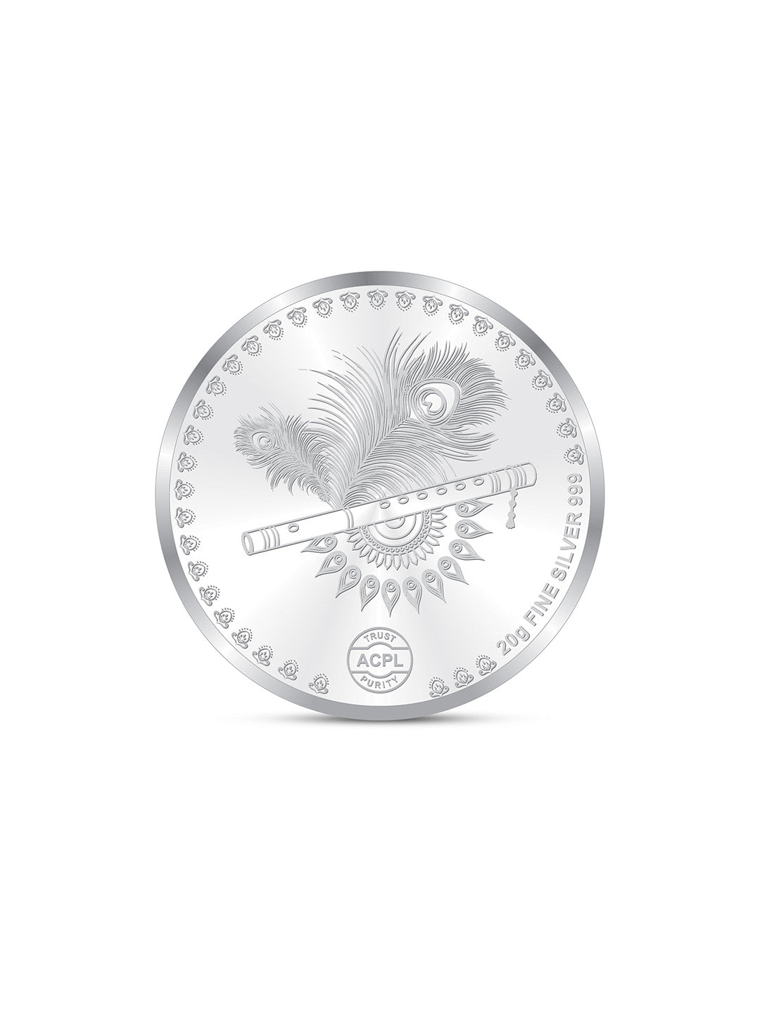 Radha Krishna JI Silver Coin 999 Pure