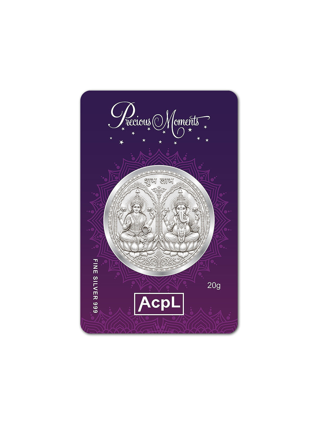 Ganesh Lakshmi JI Round Silver Coin 999 Pure