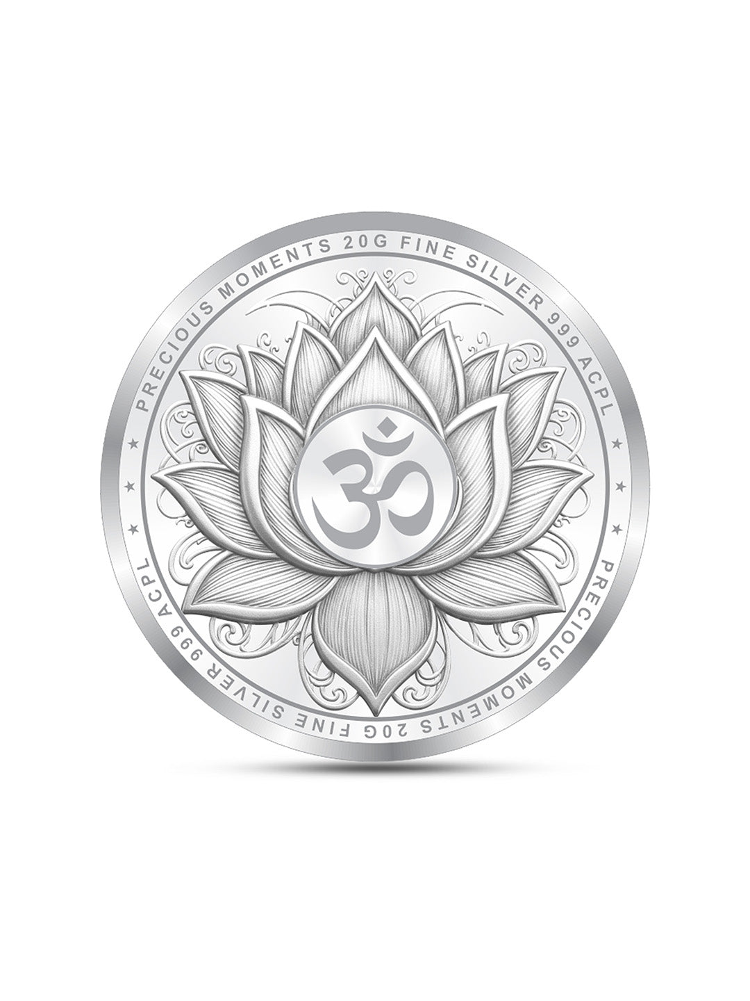 BIS Hallmarked Laxmi Ganesh Silver Coin With 999 Purity