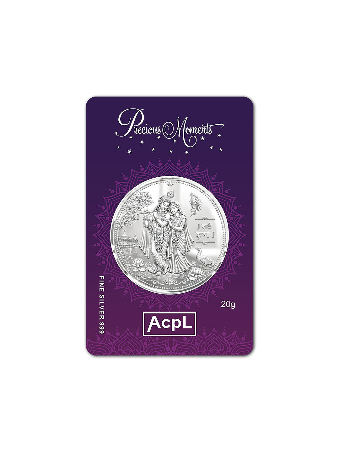 Radha Krishna JI Silver Coin 999 Pure