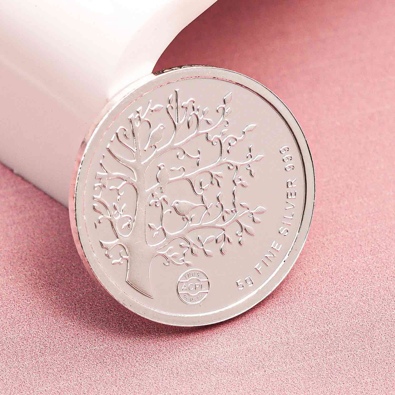 BIS Hallmarked Banyan Tree 999 Pure Silver Coin
