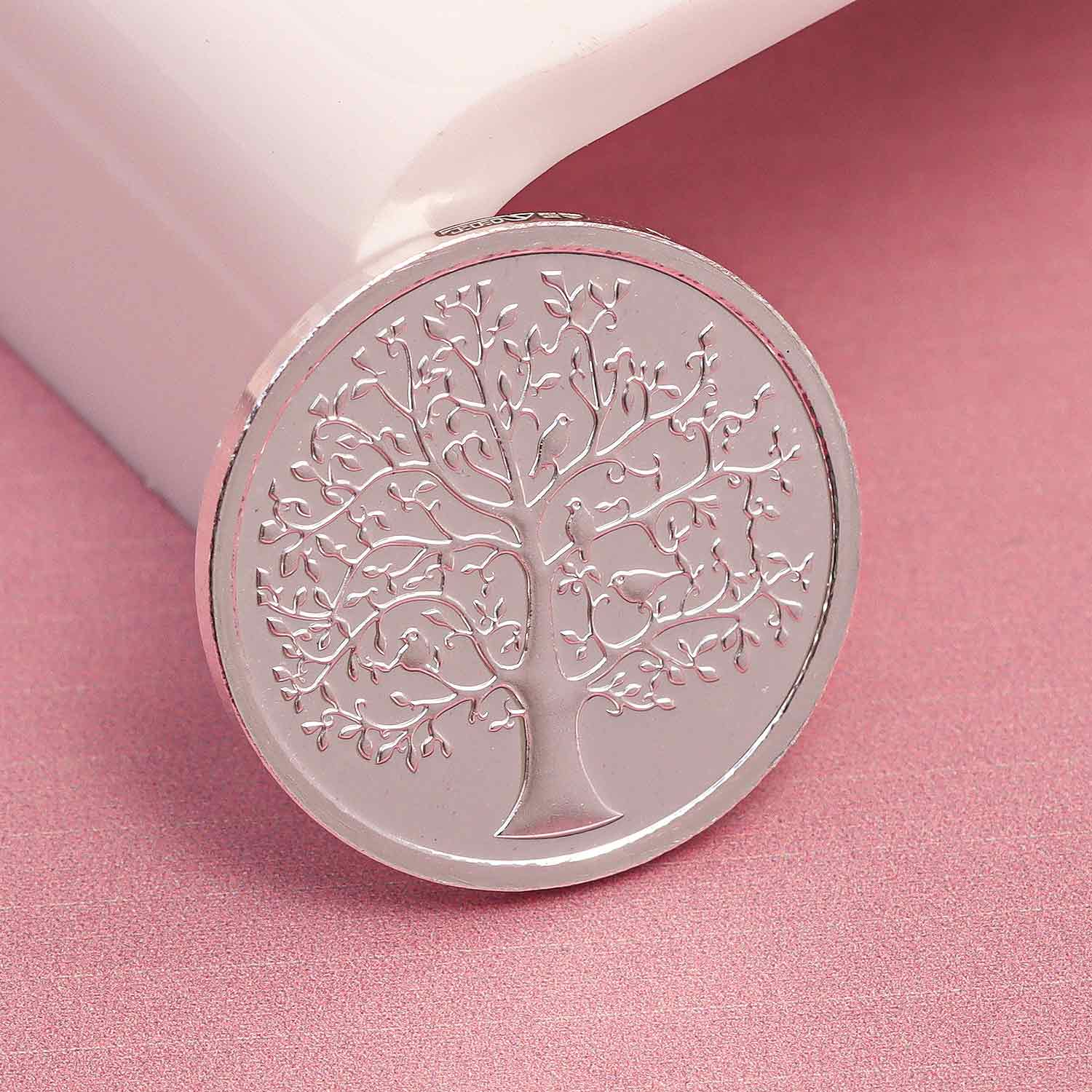 BIS Hallmarked Banyan Tree 999 Pure Silver Coin