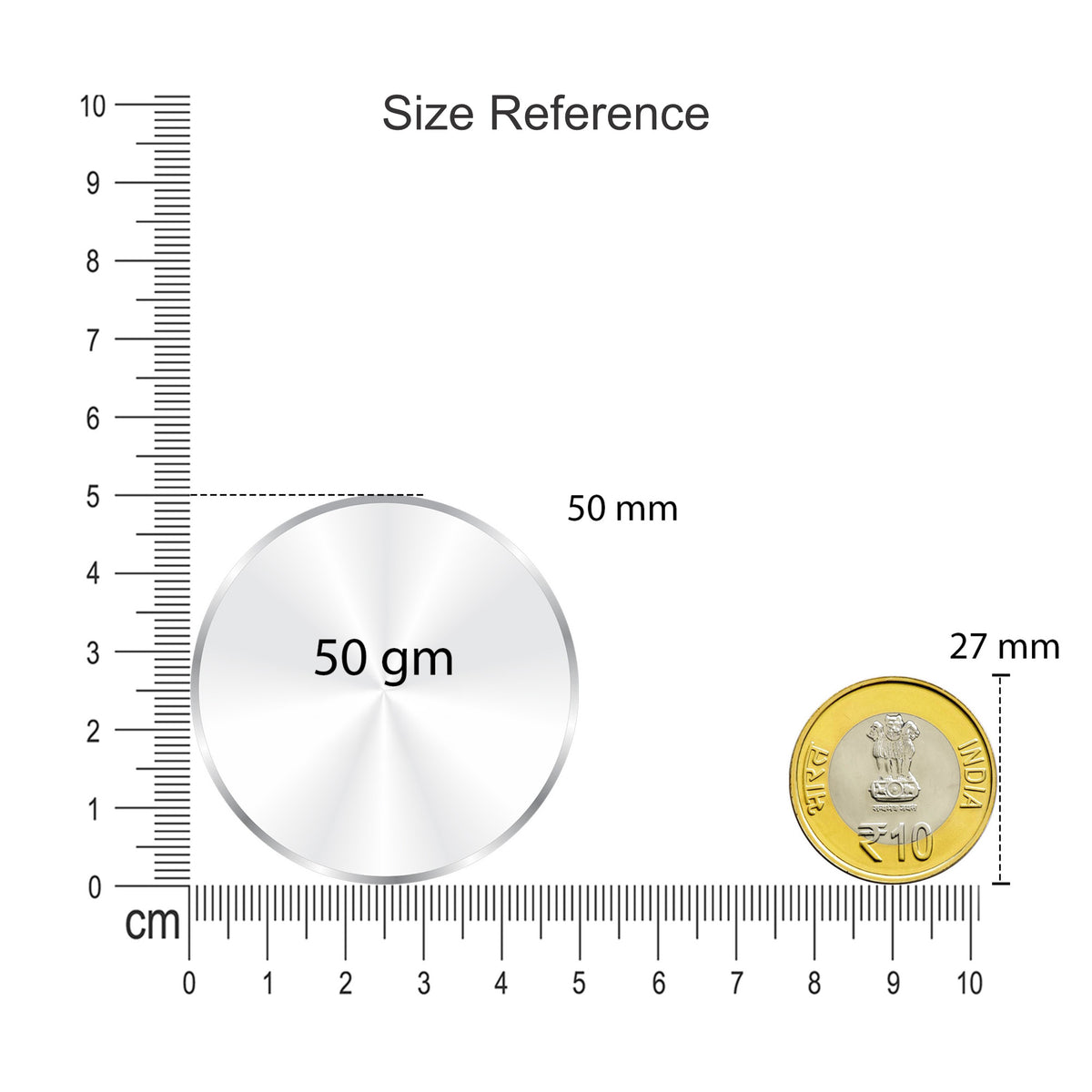 BIS Hallmarked Akshaya Tritiya Silver Coin 999 Pure