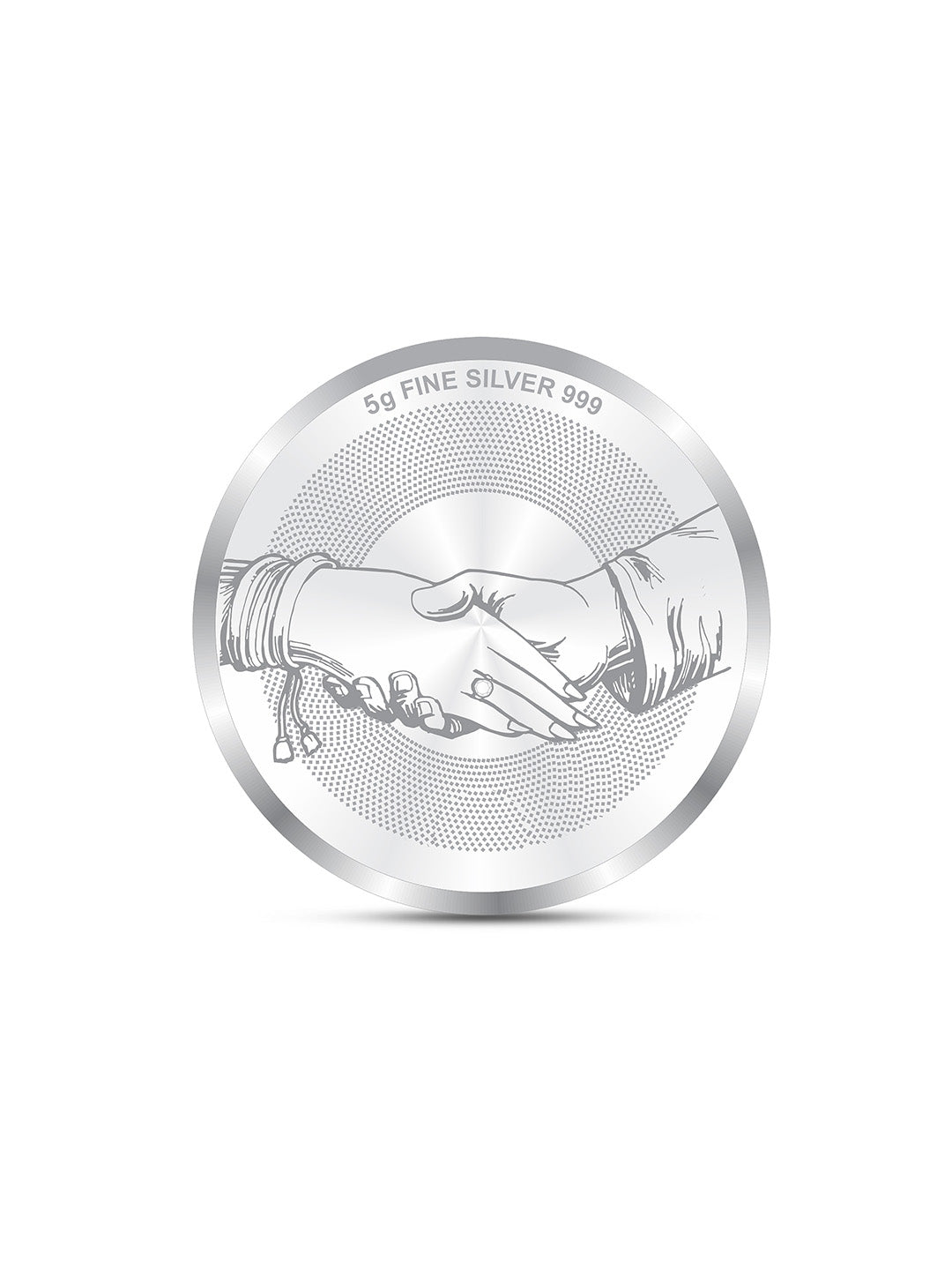 BIS Hallmarked Congratulations Silver Coin for Newly Married Couple (999 Purity)