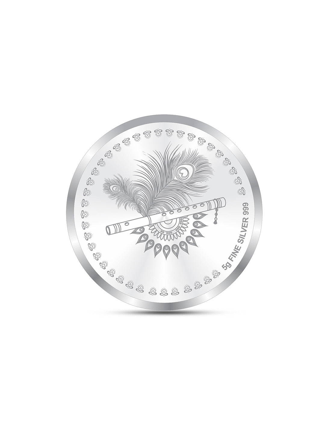 BIS Hallmarked Radha Krishna on The Swing 999 Pure Silver Coin