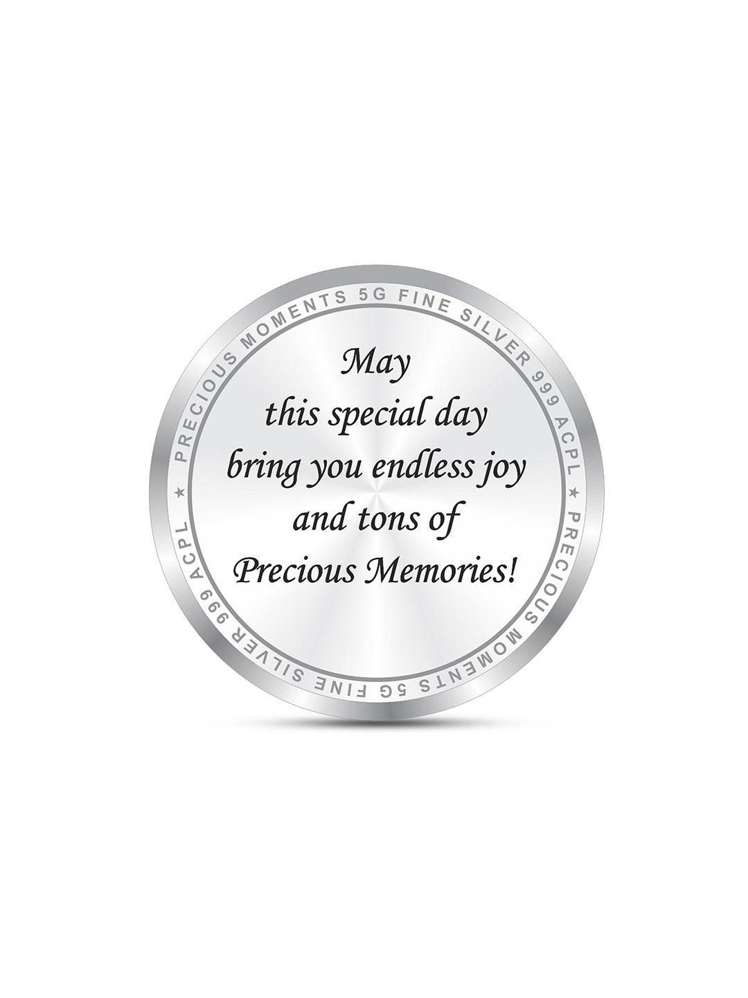 BIS Hallmarked Happy Birthday 999 Pure Silver Coin