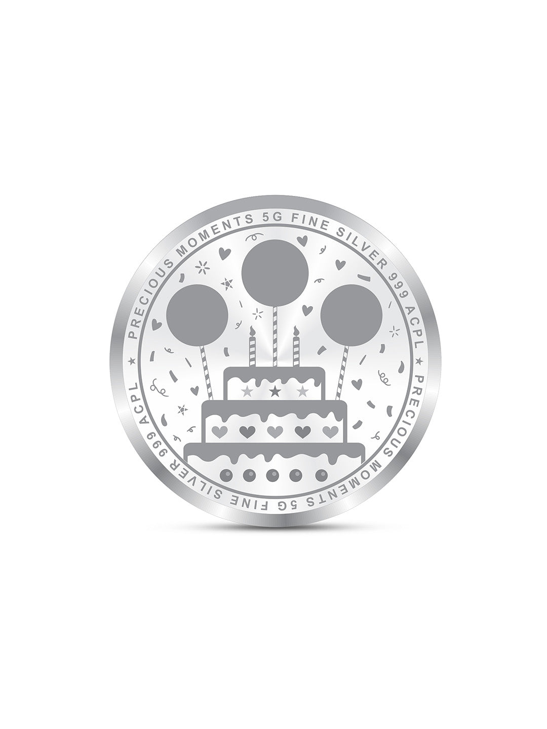 Silver Coin Happy Birthday Celebration Gift 5 Gram 999 Pure