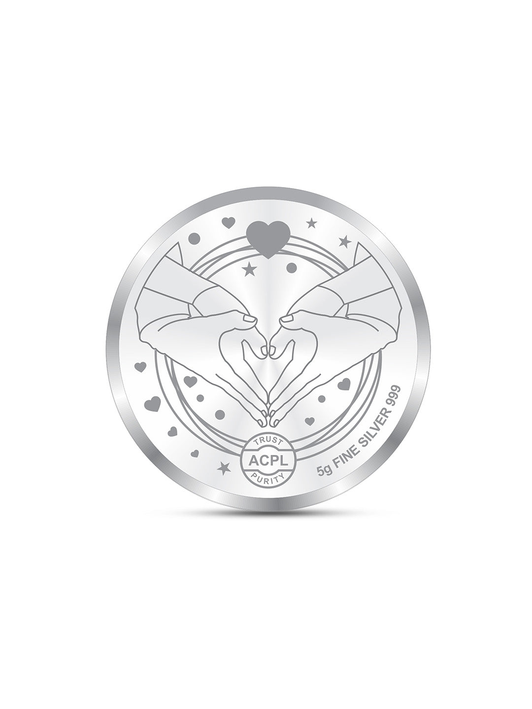 BIS Hallmarked Anniversary Marriage Gift 999 Pure Silver Coin