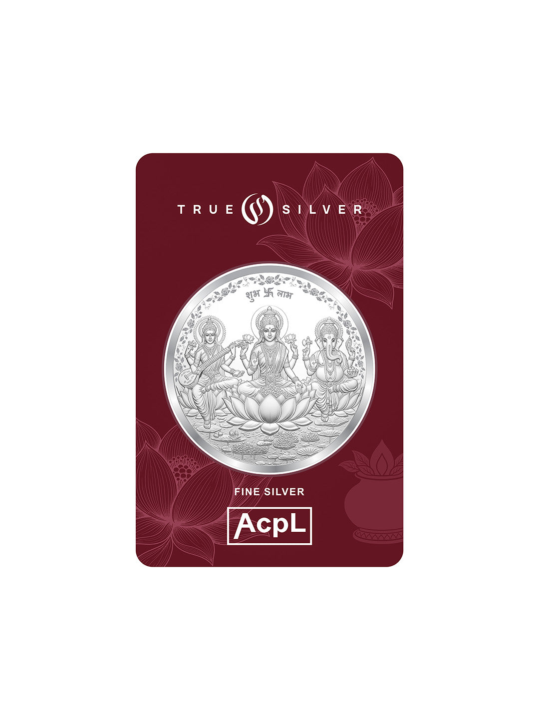 Ganesh Lakshmi Saraswati Silver Coin 999 Pure
