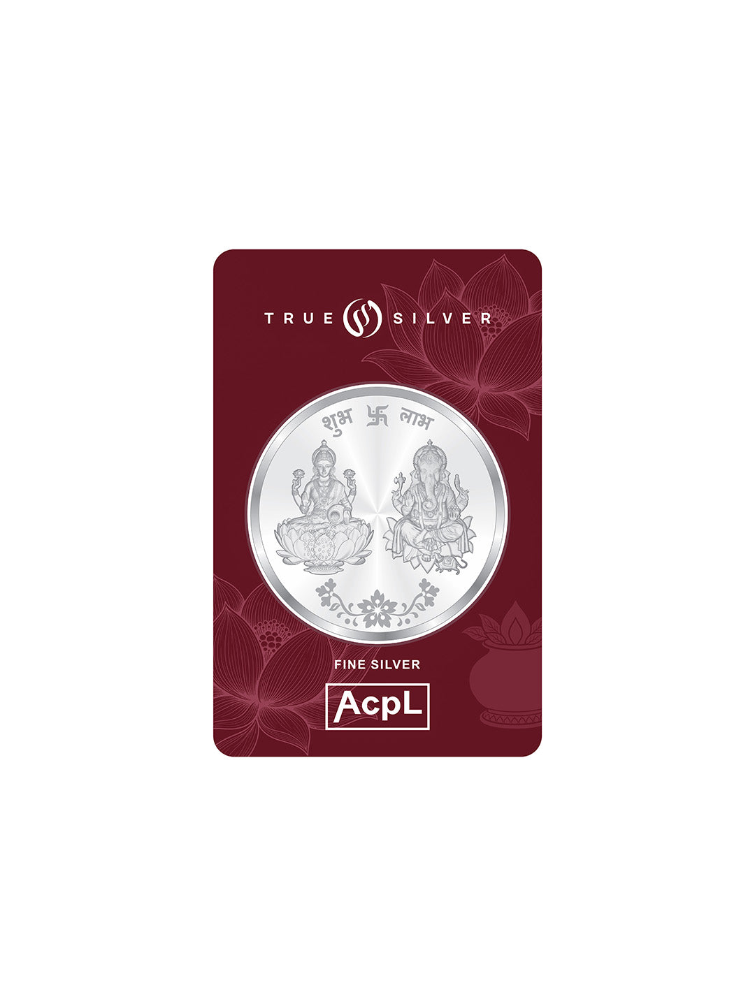 Ganesh Lakshmi JI Silver Coin 999 Pure
