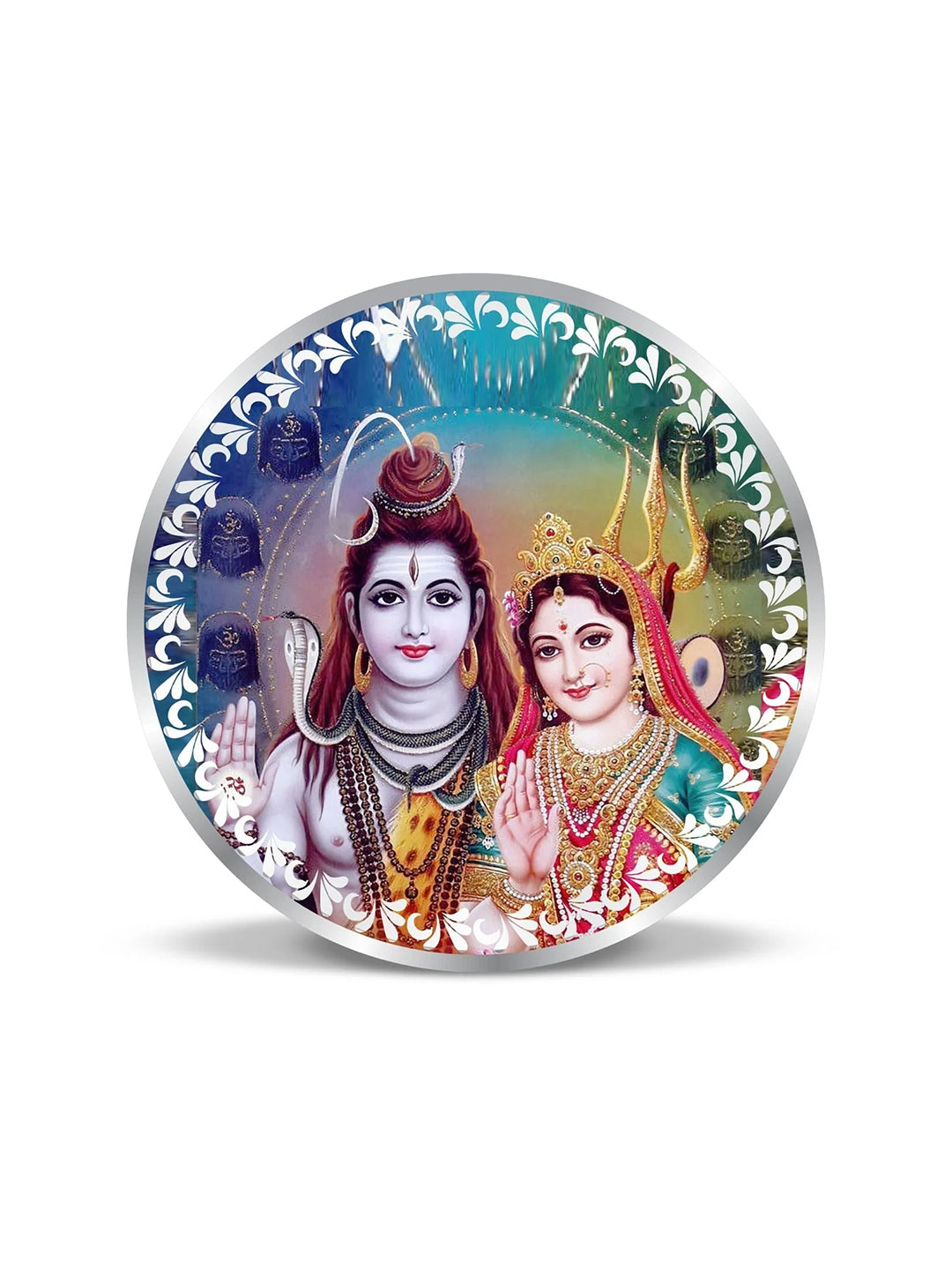 BIS Hallmarked Lord Shiva & Goddess Parvati 999 Pure Silver Coin