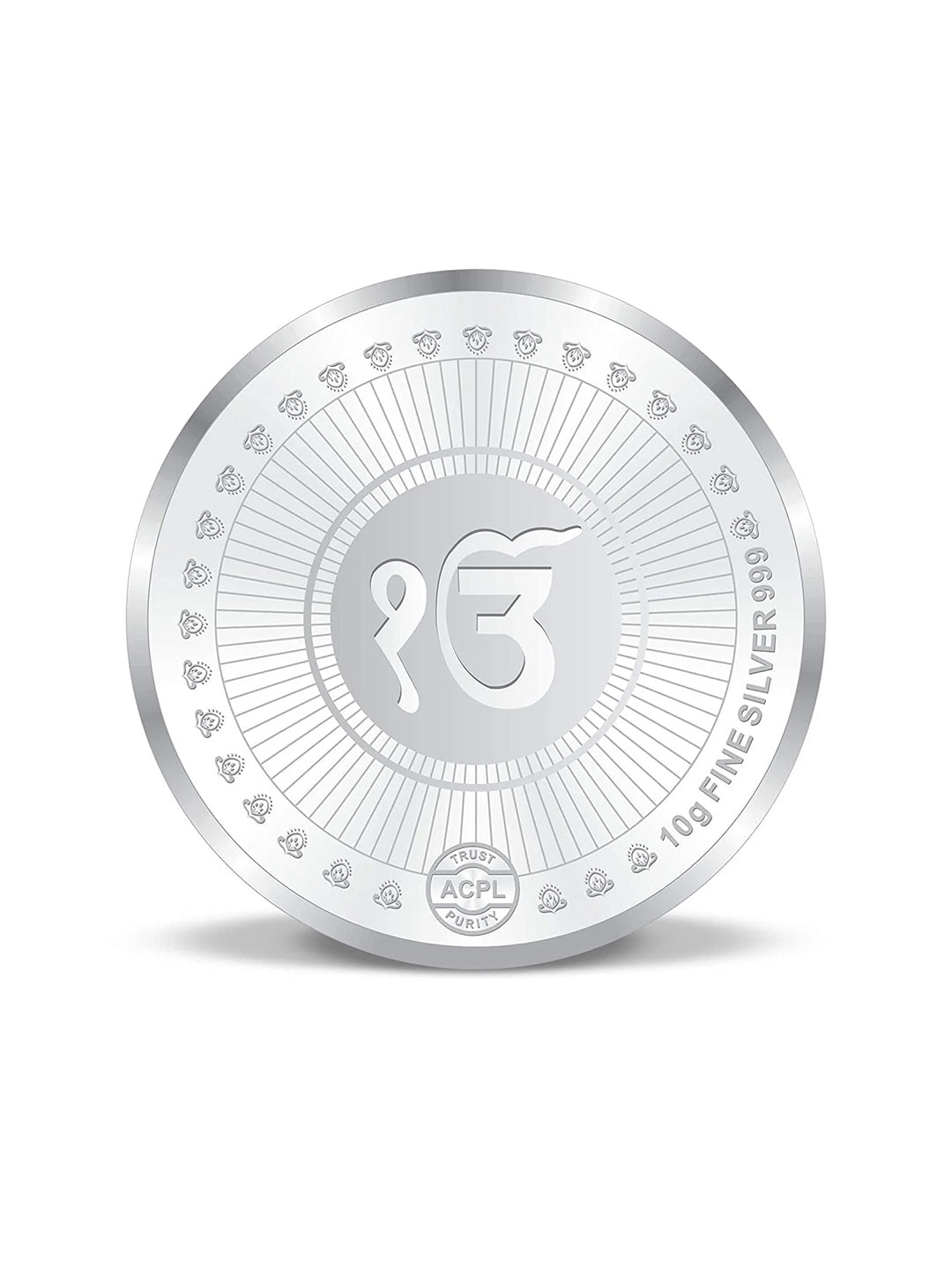 BIS Hallmarked Shree Gurunanak Dev Ji 999 Pure Silver Coin