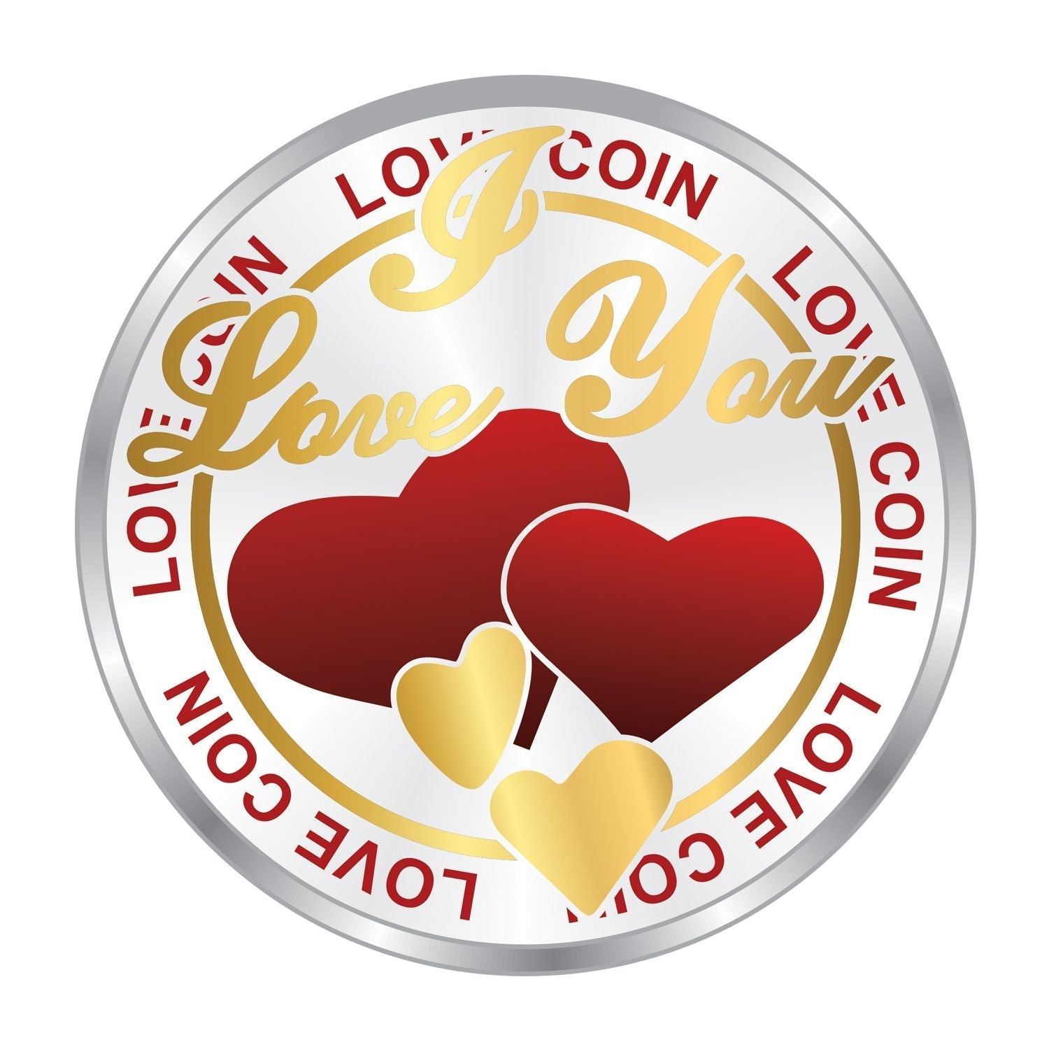 BIS Hallmarked Happy Valentine Day Heart Design Silver Gifting Coin 999  Purity