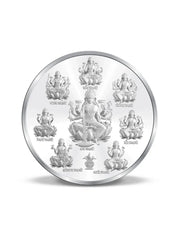 BIS Hallmarked Ashta Laxmi 999 Pure Silver Coin