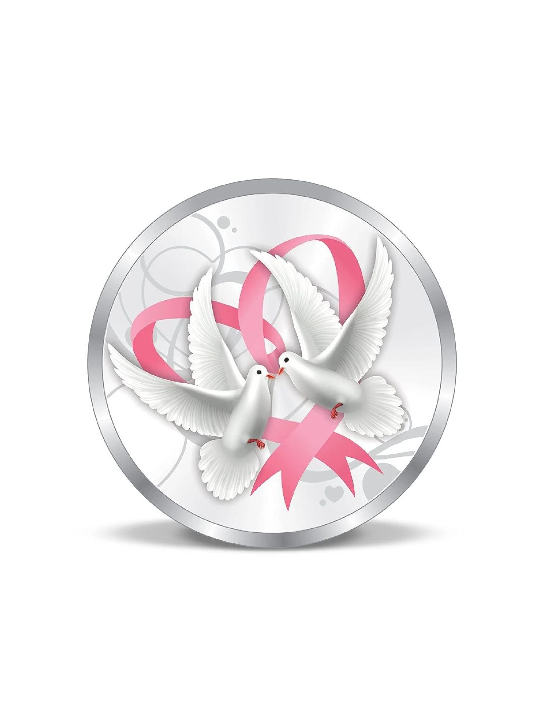BIS Hallmarked Happy Valentine Day Silver Coin 999 Pure