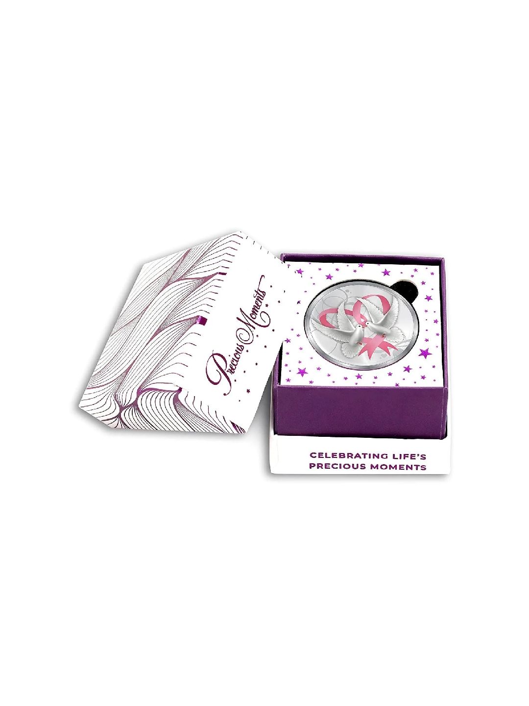 BIS Hallmarked Happy Valentine Day Silver Coin 999 Pure