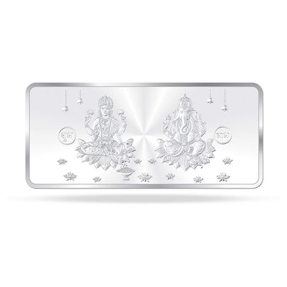BIS Hallmarked Laxmi Ganesh Silver Bar 999 Pure Silver