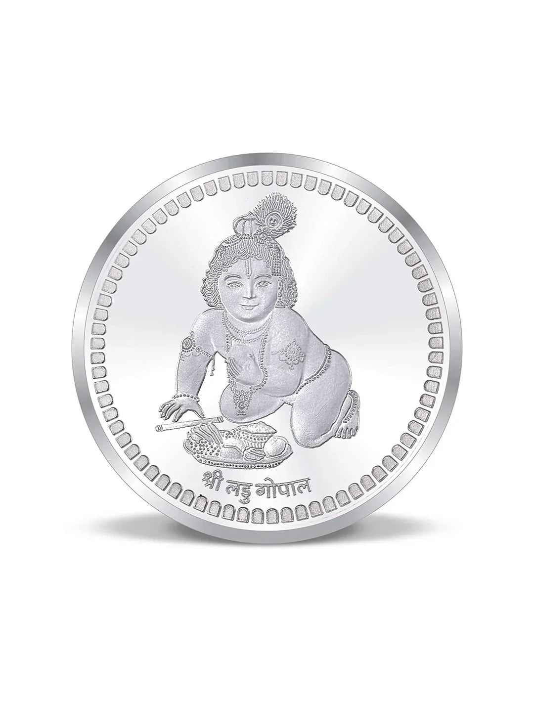 BIS Hallmarked Lord Krishna 10GM 999 Pure Silver Coin