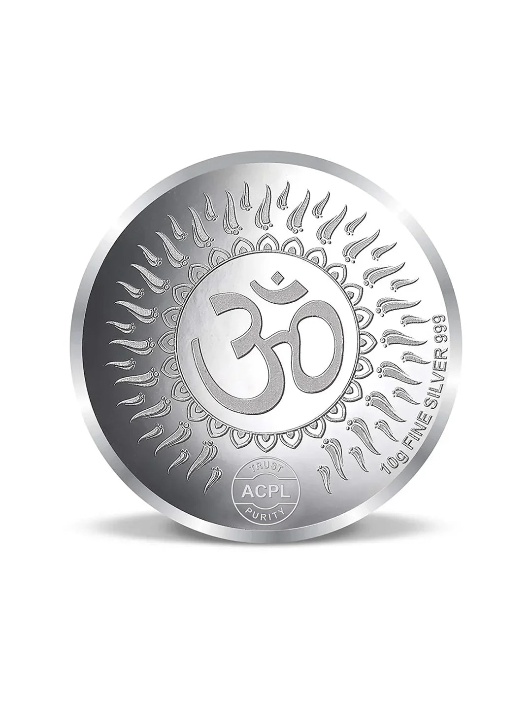 BIS Hallmarked Sai Baba 10GM 999 Pure Silver Coin