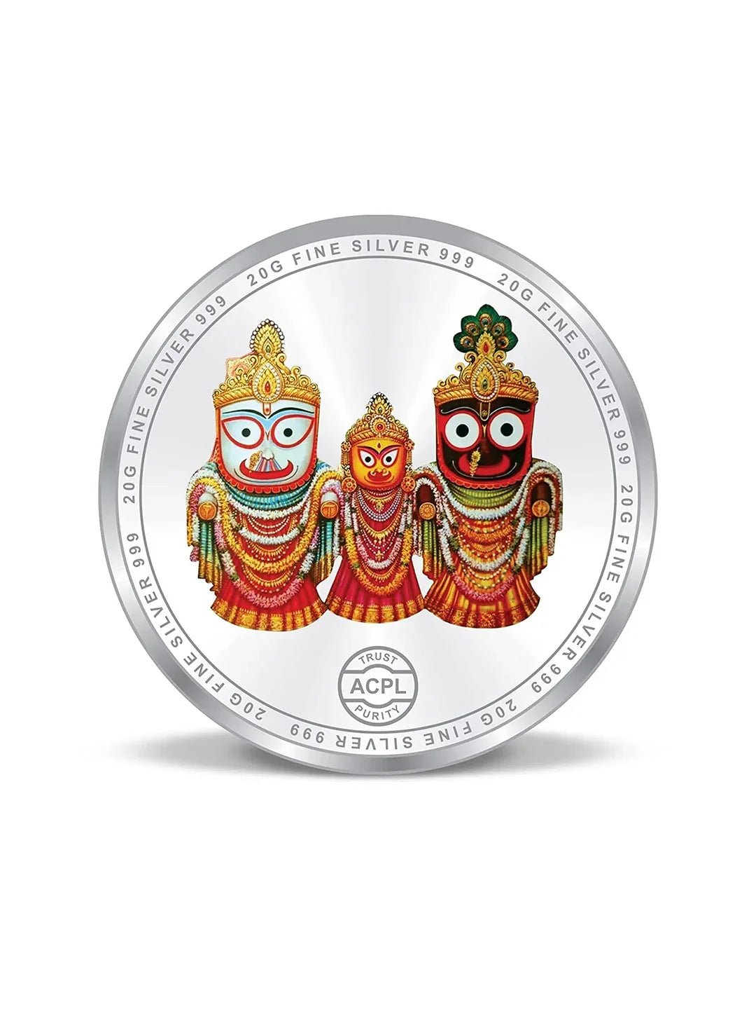 BIS Hallmarked Shri Jagarnnath Ji Temple 20GM Pure Silver Coin
