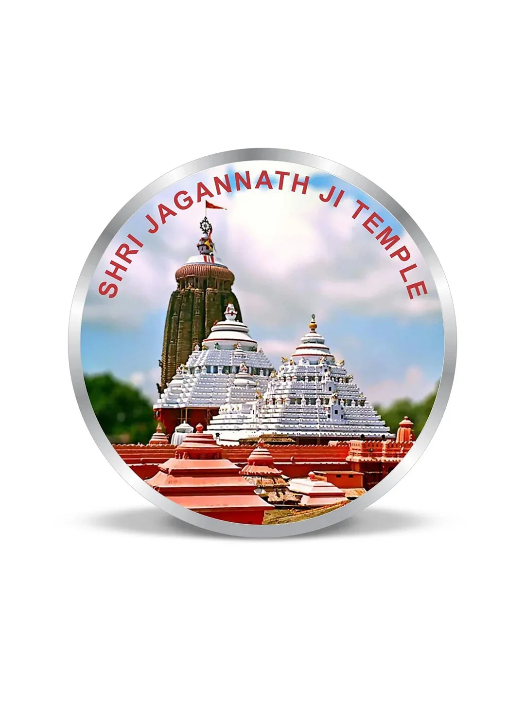 BIS Hallmarked Shri Jagarnnath Ji Temple 20GM Pure Silver Coin