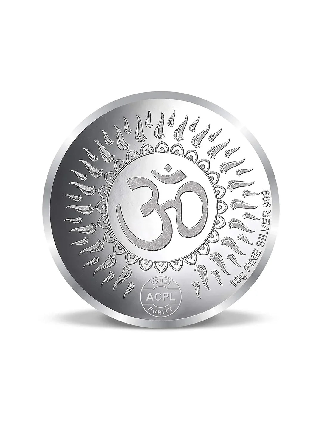 BIS Hallmarked Goddess Durga Maa 10GM 999 Pure Silver Coin