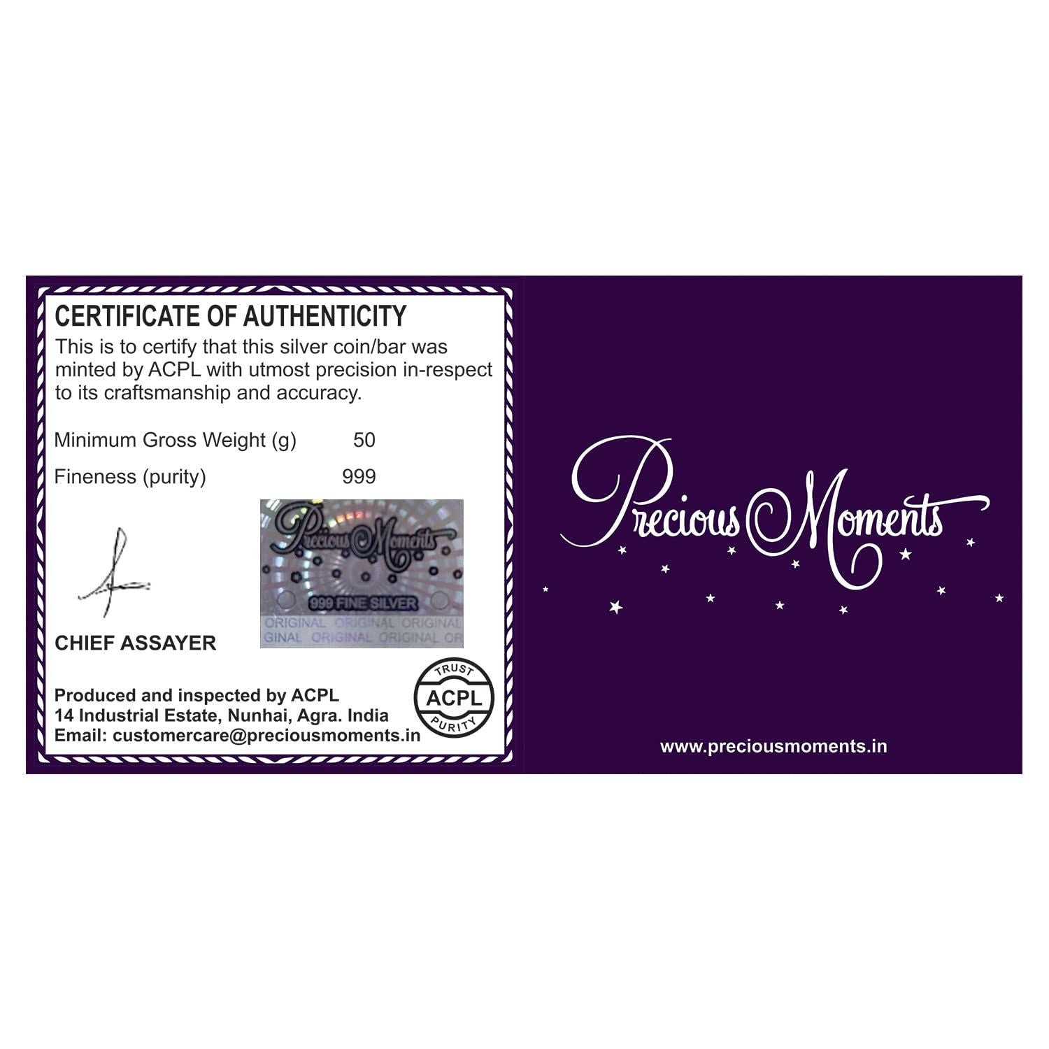 BIS Hallmarked Congratulations Silver Coin for Newly Married Couple (999 Purity)