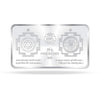 BIS Hallmarked Laxmi Ganesh Colorful 50Gm Silver Bar 999 Purity