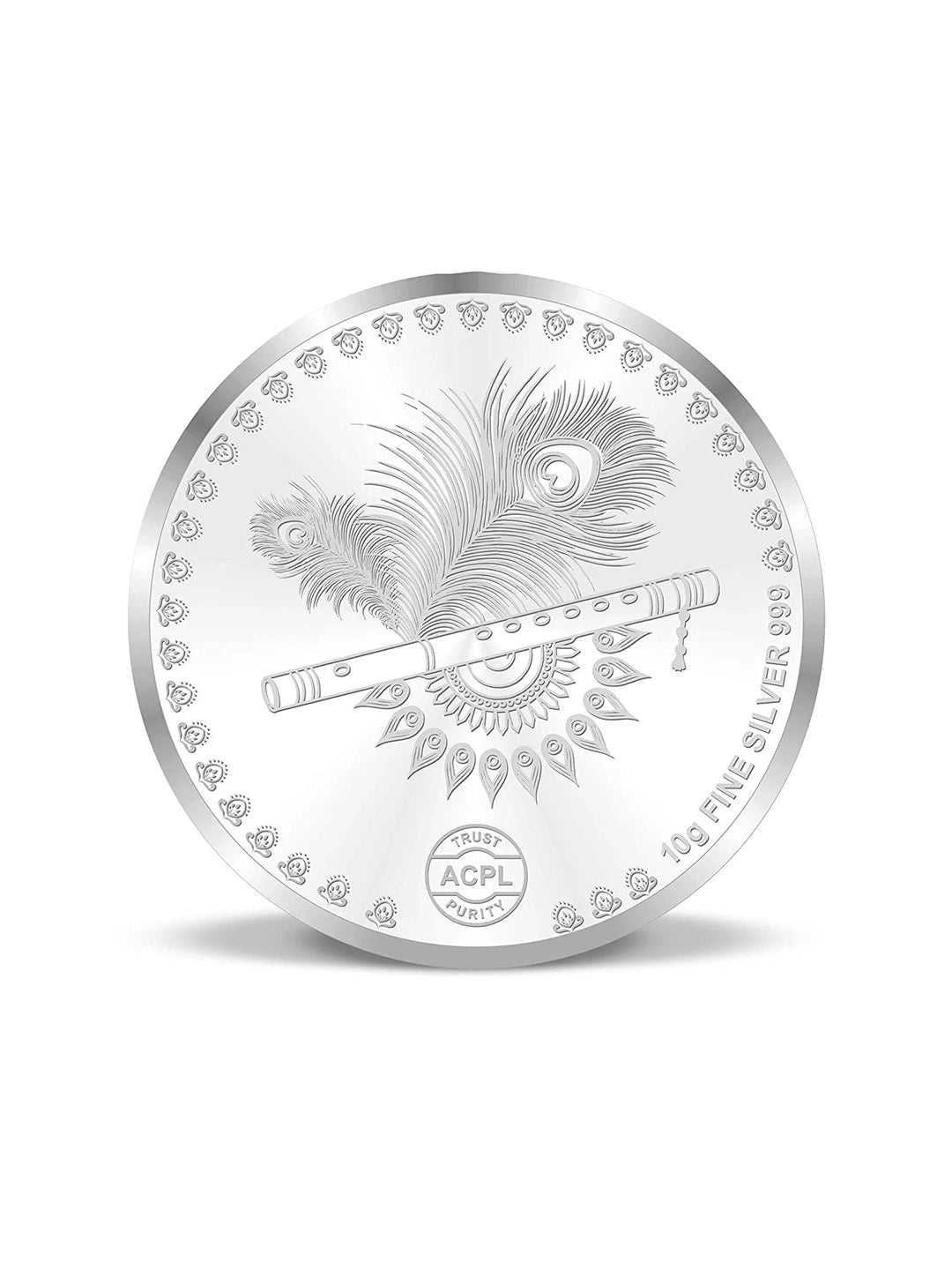 BIS Hallmarked Radha Krishna on The Swing 999 Pure Silver Coin