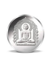BIS Hallmarked Mahaveer Ji 10GM 999 Pure Silver Coin