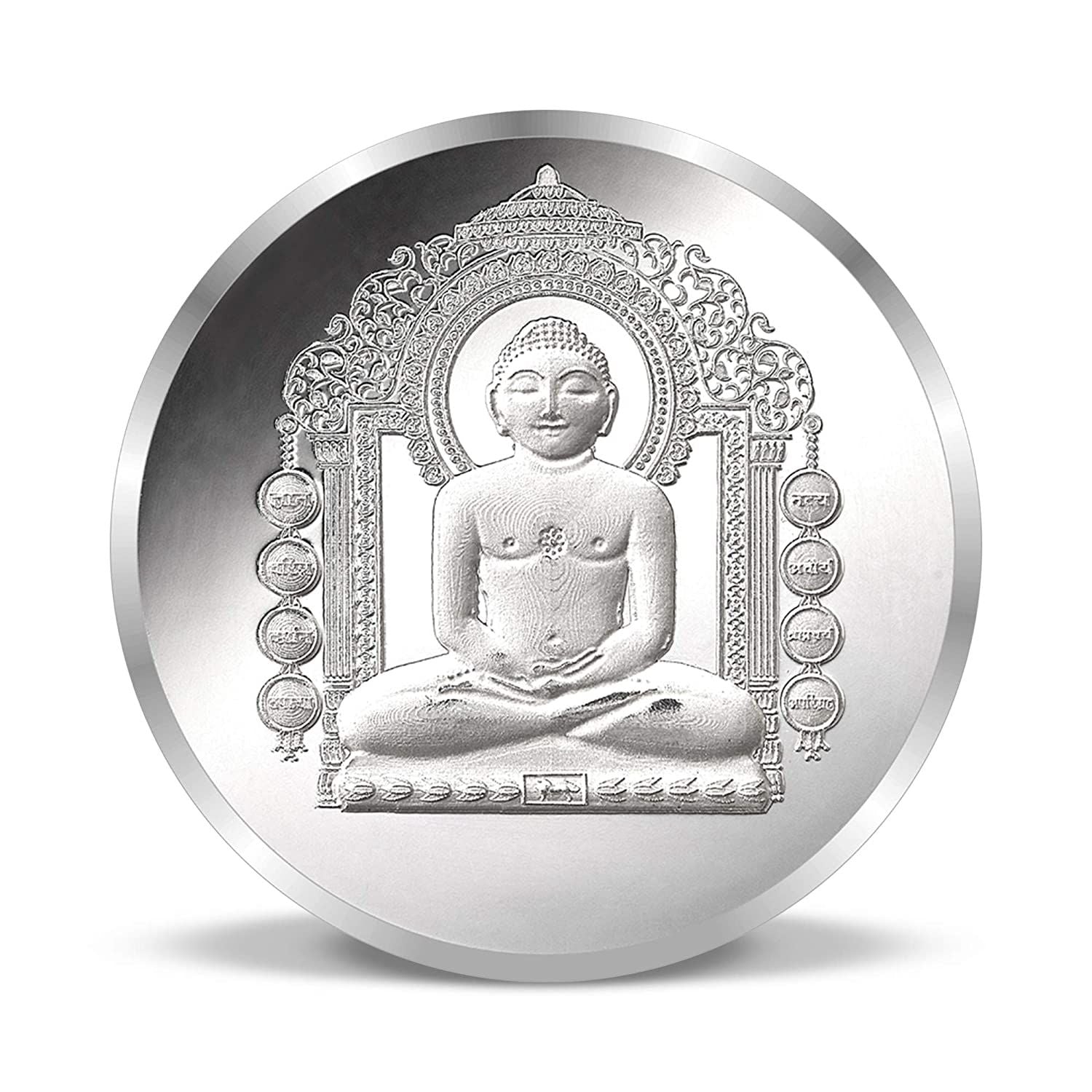 BIS Hallmarked Mahaveer Ji 10GM 999 Pure Silver Coin