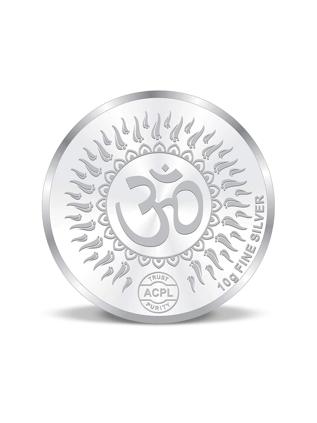 BIS Hallmarked Diya Spreading Light 999 Pure Silver Coin