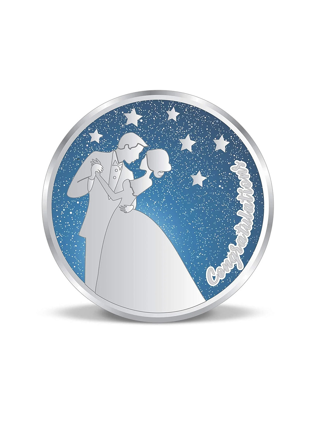 BIS Hallmarked Anniversary Marriage Gift 999 Pure Silver Coin