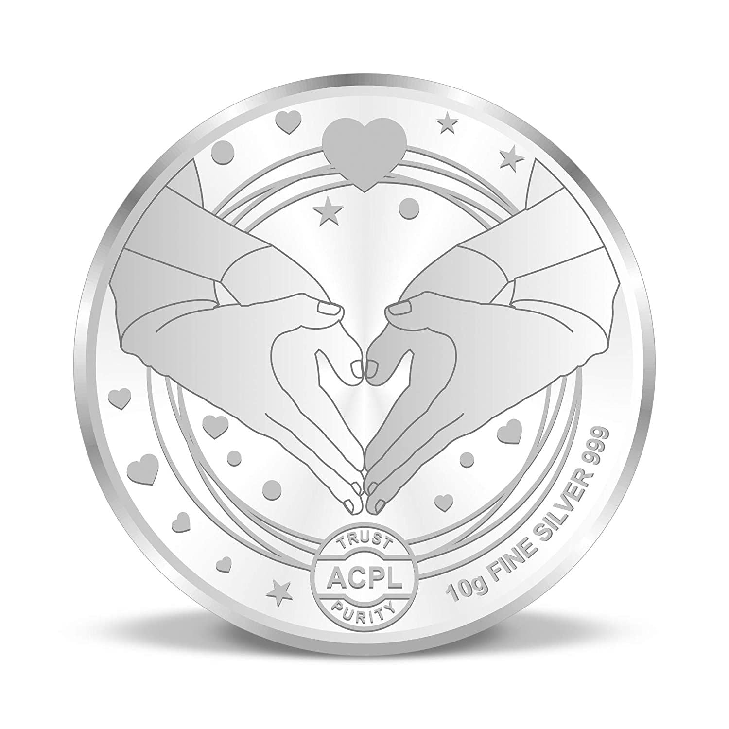 BIS Hallmarked Anniversary Marriage Gift 999 Pure Silver Coin