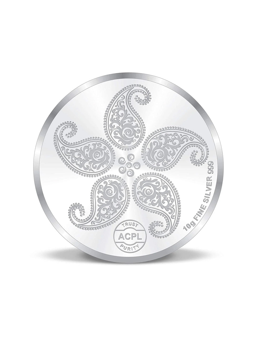 BIS Hallmarked Colorful Peacock Design Silver Coin (999 Purity)