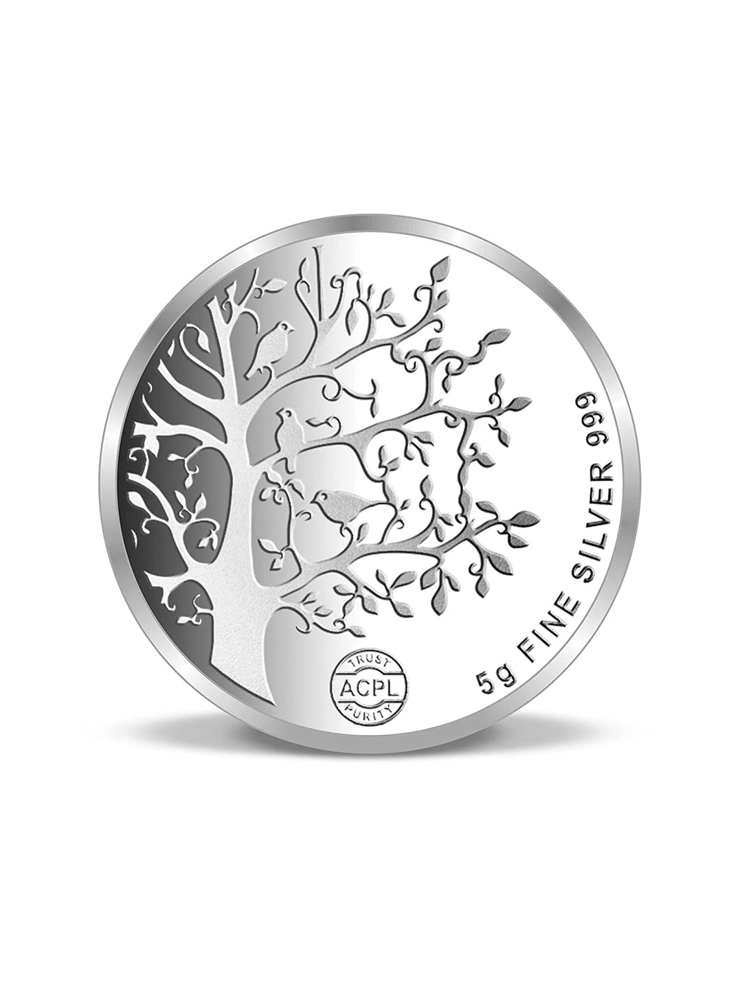 BIS Hallmarked Banyan Tree 999 Pure Silver Coin