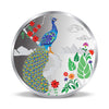 BIS Hallmarked Colorful Peacock Design Silver Coin (999 Purity)