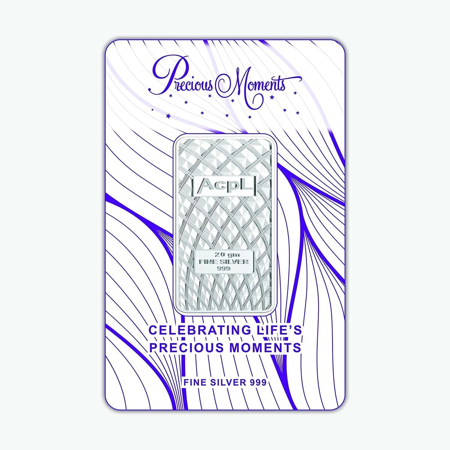 BIS Hallmarked Bullion Silver Bar 999 Purity
